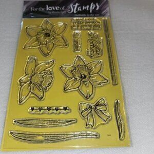Hunkydory For the Love of Stamps Daffodils in the Sun Flowers Clear Acrylics